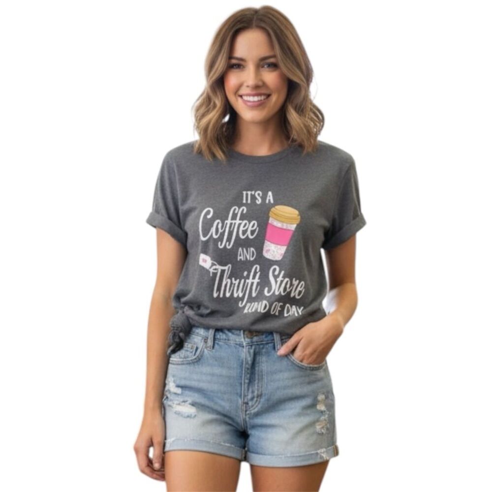 Graphic Print "Thrift" Tee Shirt